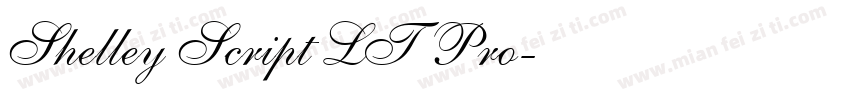 Shelley Script LT Pro字体转换